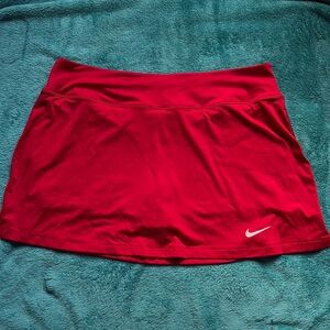 Nike Red Athletic Skort